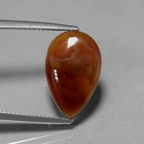 Agata di fuoco naturale multicolore da 5,11 ct, trasparente, trasparente/traslucido