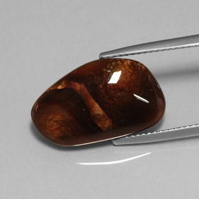 Agata di fuoco naturale multicolore da 8,12 ct, trasparente, trasparente/traslucido