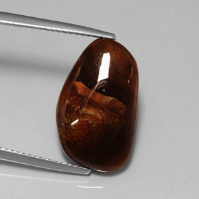 Agata di fuoco naturale multicolore da 8,12 ct, trasparente, trasparente/traslucido