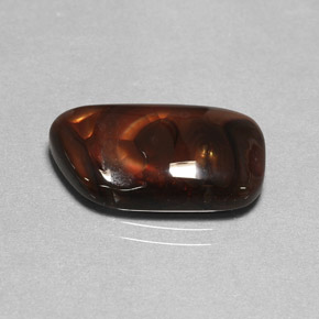 Agata di fuoco naturale multicolore da 7,01 ct, trasparente, trasparente/traslucido