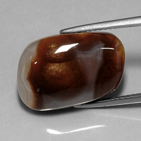 Agata di fuoco naturale multicolore da 10,11 ct, trasparente, trasparente/traslucido