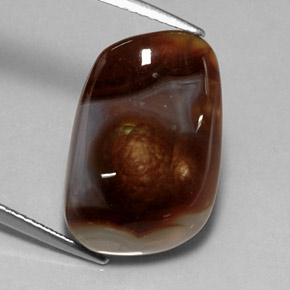 Agata di fuoco naturale multicolore da 10,11 ct, trasparente, trasparente/traslucido