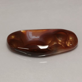Agata di fuoco naturale multicolore da 7,56 ct, trasparente, trasparente/traslucido