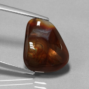 Agata di fuoco naturale multicolore da 7,20 ct, trasparente, trasparente/traslucido