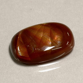 Agata di fuoco naturale multicolore da 4,95 ct, trasparente, trasparente/traslucido
