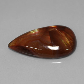 Agata di fuoco naturale multicolore da 7,15 ct, trasparente, trasparente/traslucido