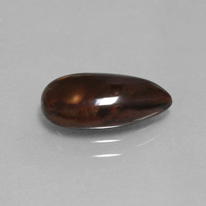 Agata di fuoco naturale multicolore da 2,18 ct, taglio a pera, opaco