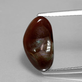 Agata di fuoco naturale multicolore da 2,44 ct, forma fantasia, opaco