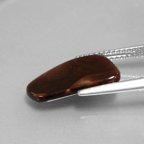 Agata di fuoco naturale multicolore da 2,34 ct, forma fantasia, opaco