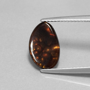 Agata di fuoco naturale multicolore da 1,76 ct, forma fantasia, opaco
