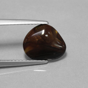 Agata di fuoco naturale multicolore da 1,80 ct, forma fantasia, opaco