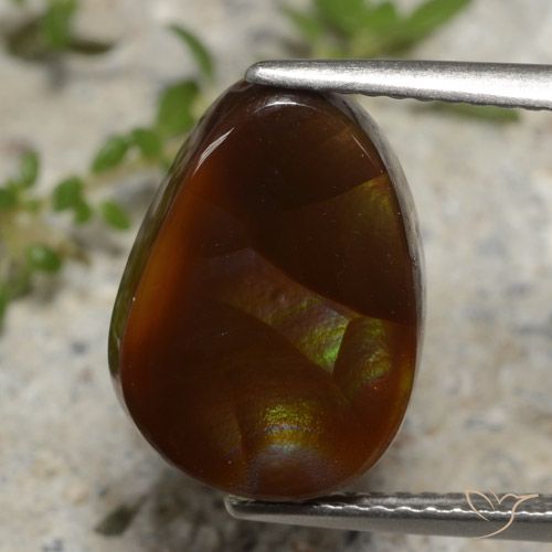 5.29ct Naturale Multicolore Agata di fuoco, Taglio a fantasia, Traslucido