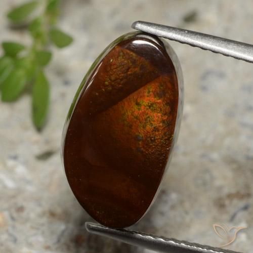 5.17ct Naturale Multicolore Agata di fuoco, Taglio a fantasia, Traslucido