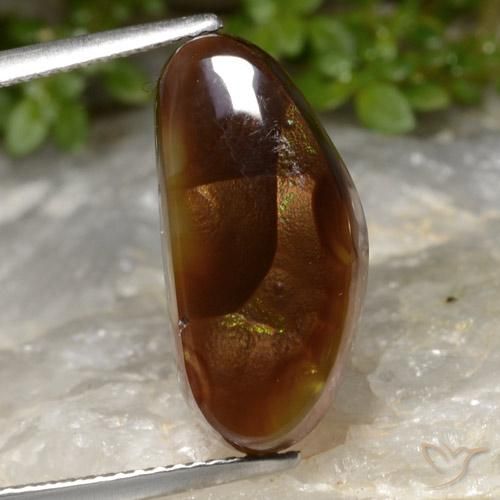 7.02ct Naturale Multicolore Agata di fuoco, Taglio a fantasia, Traslucido