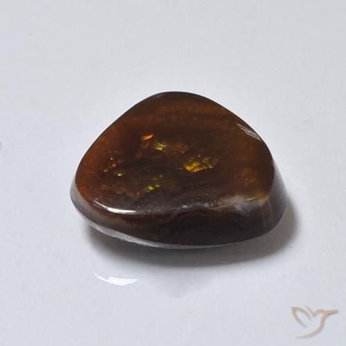 Agata di fuoco Multicolore naturale da 4.03 ct, Taglio trillion, Traslucido