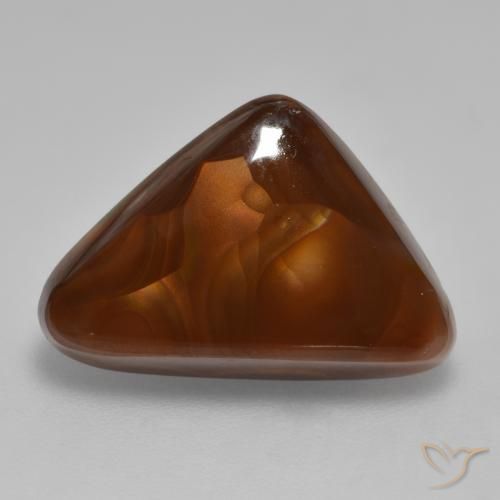 6.64ct Naturale Multicolore Agata di fuoco, Taglio trillion, Opaco