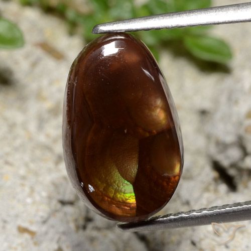 3.99ct Naturale Multicolore Agata di fuoco, Taglio a fantasia, Traslucido