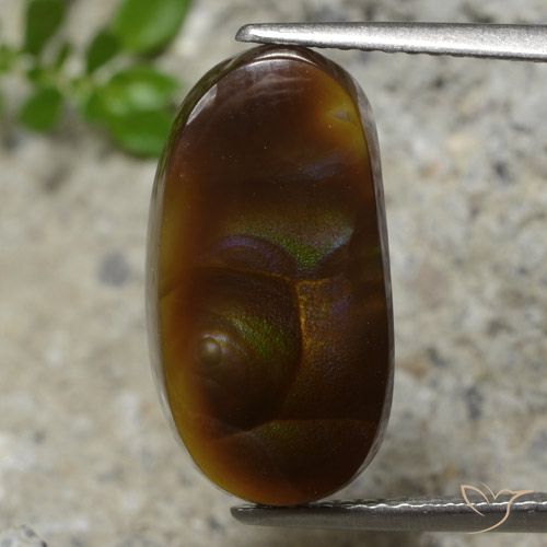 5.99ct Naturale Multicolore Agata di fuoco, Taglio a fantasia, Traslucido