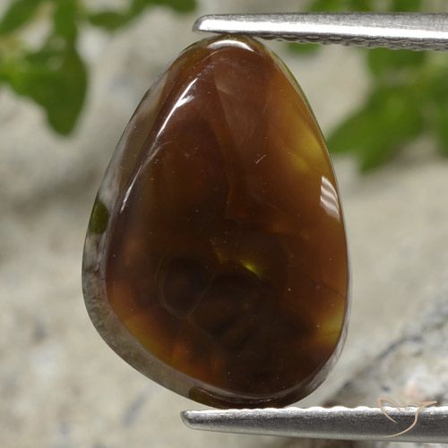 Agata di fuoco Multicolore naturale da 4.62 ct, Taglio trillion, Traslucido