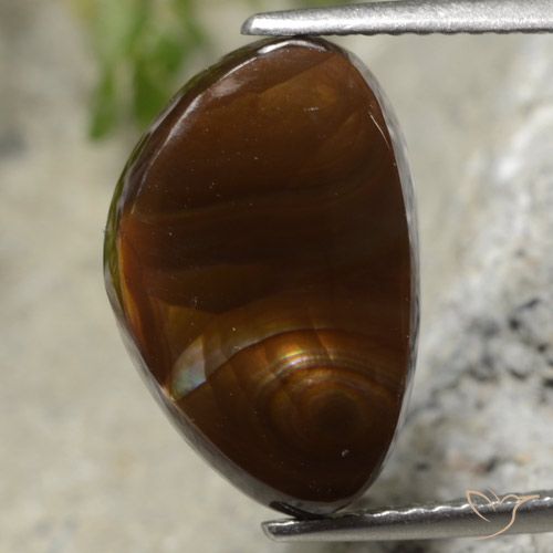 4.24ct Naturale Multicolore Agata di fuoco, Taglio a fantasia, Traslucido