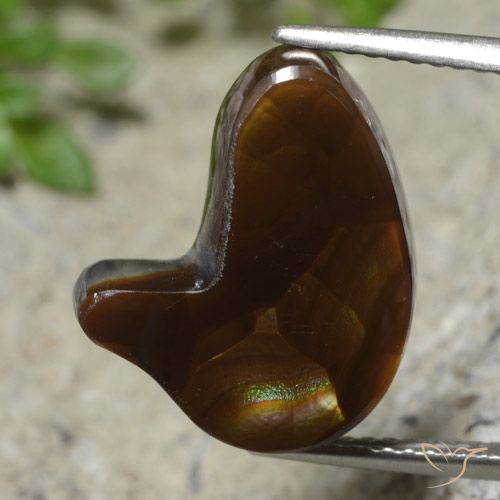 6.76ct Naturale Multicolore Agata di fuoco, Taglio a fantasia, Traslucido