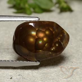 Agata di fuoco Multicolore naturale da 4.26 ct, Taglio a fantasia, Traslucido