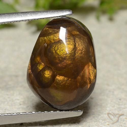 6.07ct Naturale Multicolore Agata di fuoco, Taglio a fantasia, Opaco