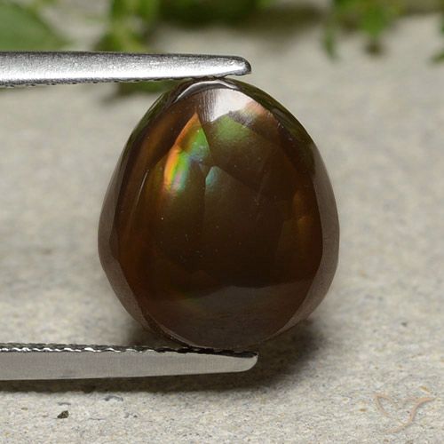 4.61ct Naturale Multicolore Agata di fuoco, Taglio a fantasia, Opaco