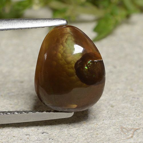 3.31ct Naturale Multicolore Agata di fuoco, Taglio a fantasia, Traslucido
