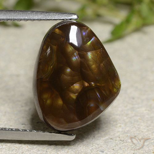 5.95ct Naturale Multicolore Agata di fuoco, Taglio a fantasia, Opaco