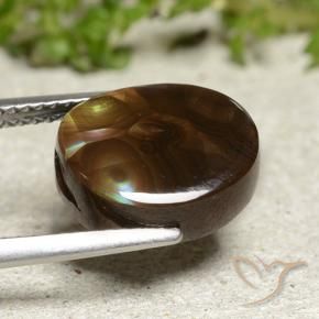 Agata di fuoco Multicolore naturale da 5.15 ct, Taglio ovale, Opaco