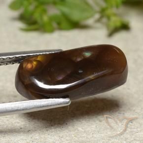 Agata di fuoco Multicolore naturale da 3.79 ct, Taglio a fantasia, Opaco