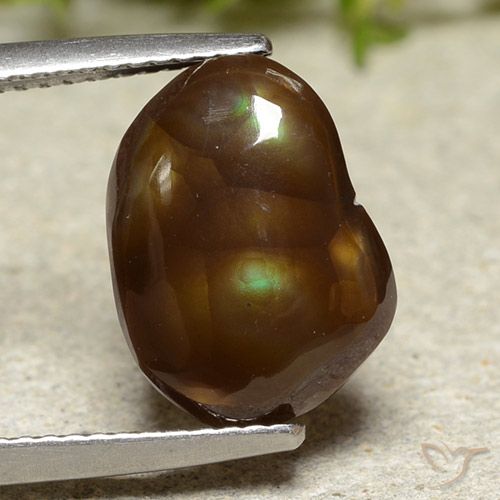 Agata di fuoco Multicolore naturale da 5.80 ct, Taglio a fantasia, Traslucido