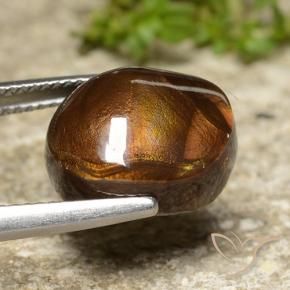 Agata di fuoco Multicolore naturale da 8.86 ct, Ovale, Opaco