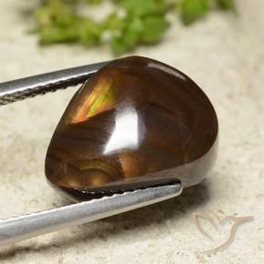 Agata di fuoco Multicolore naturale da 7.07 ct, Taglio a fantasia, Traslucido