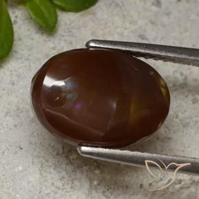 Agata di fuoco Multicolore naturale da 3.93 ct, Ovale, Opaco