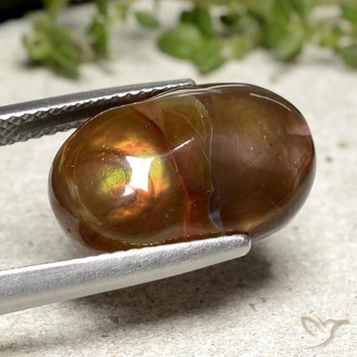 Agata di fuoco Multicolore naturale da 7.57 ct, Taglio a fantasia, Opaco