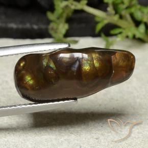 Agata di fuoco Multicolore naturale da 8.81 ct, Taglio a fantasia, Opaco
