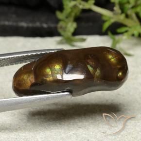 Agata di fuoco Multicolore naturale da 8.81 ct, Taglio a fantasia, Opaco