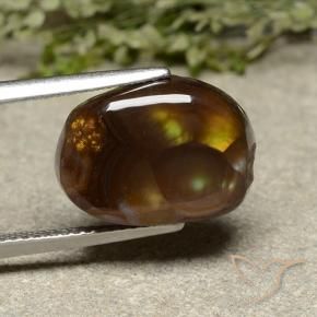 Agata di fuoco Multicolore naturale da 7.95 ct, Taglio a fantasia, Opaco