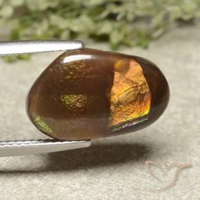 Agata di fuoco Multicolore naturale da 7.17 ct, Taglio a fantasia, Opaco