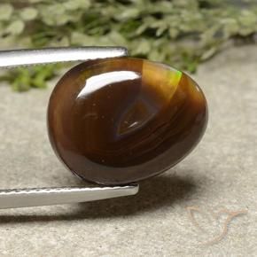 Agata di fuoco Multicolore naturale da 5.43 ct, Forma a pera, Opaco