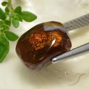 Agata di fuoco Multicolore naturale da 3.52 ct, Taglio a fantasia, Opaco