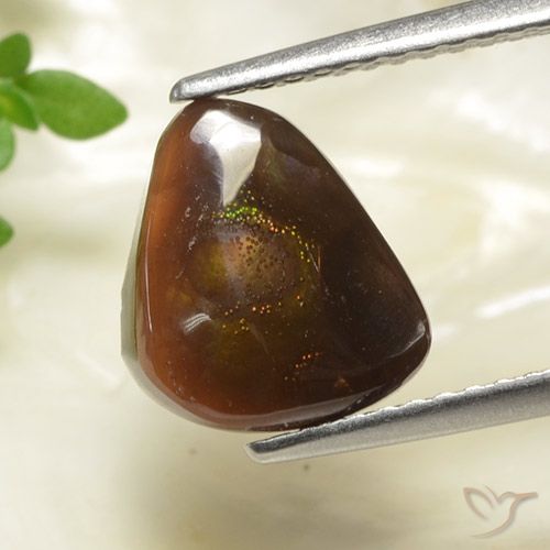 2.56ct Naturale Multicolore Agata di fuoco, Taglio a fantasia, Opaco