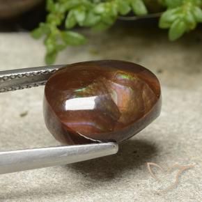 Agata di fuoco Multicolore naturale da 7.46 ct, Ovale, Opaco