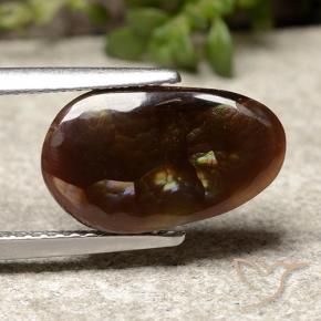 Agata di fuoco Multicolore naturale da 2.38 ct, Ovale, Opaco