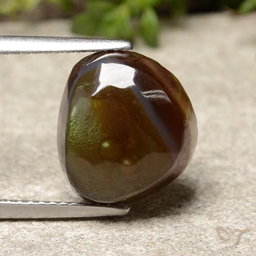 5.77ct Naturale Multicolore Agata di fuoco, Taglio a fantasia, Opaco