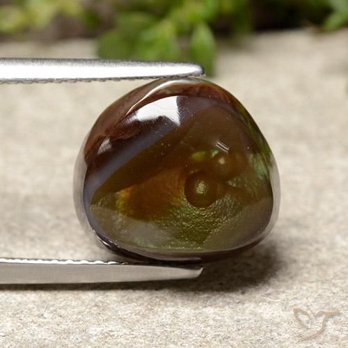 Agata di fuoco Multicolore naturale da 5.77 ct, Taglio a fantasia, Opaco