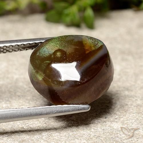 Agata di fuoco Multicolore naturale da 5.77 ct, Taglio a fantasia, Opaco