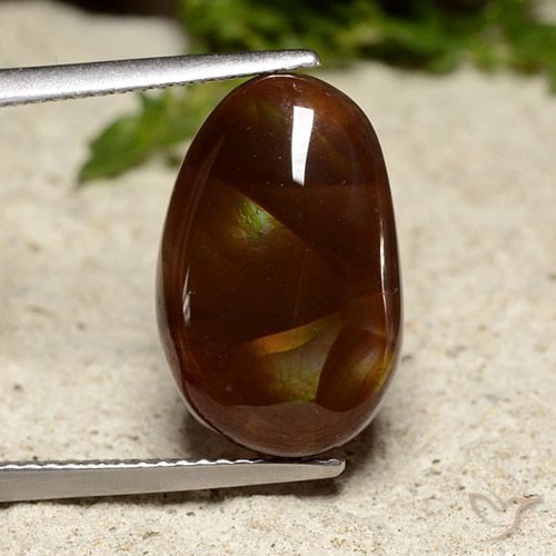 6.69ct Naturale Multicolore Agata di fuoco, Taglio a fantasia, Opaco